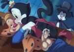  2022 animaniacs anthro anthro_on_anthro anthro_penetrated anthro_penetrating anthro_penetrating_anthro balls being_watched bobcat bodily_fluids bonkers_(series) bonkers_d._bobcat brother brother_and_sister butt clothed clothing crossover cum cum_in_pussy cum_inside disney dot_warner erection felid feline female female_penetrated footwear fur genital_fluids genitals group hi_res high_heels humanoid_genitalia humanoid_penis inkblot leaking_cum looking_at_another looking_pleasured lynx male male/female male_penetrating male_penetrating_female mammal no_underwear open_mouth orgasm penetration penile penile_penetration penis penis_in_pussy pussy sex sibling sister surprised_expression tongue tongue_out trio vaginal vaginal_penetration warner_brothers wildblur yakko_warner 