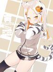  animal_humanoid blade4649 bottomwear clothed clothing felid felid_humanoid female hair hoodie humanoid jacket legwear mammal mammal_humanoid pantherine pantherine_humanoid skirt solo thigh_highs tiger_humanoid topwear young 
