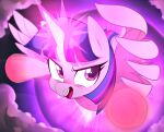  2017 cloud equid equine female flying friendship_is_magic hair hasbro hi_res horn mammal marenlicious my_little_pony open_mouth purple_eyes solo twilight_sparkle_(mlp) winged_unicorn wings 