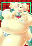  &lt;3 2022 anthro belly blush canid canine canis clothing cu_sith_(tas) domestic_dog kemono lifewonders male mammal moobs obese obese_male overweight overweight_male scarf solo tokyo_afterschool_summoners tomoyamaru_alt underwear video_games 