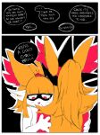 anthro bodily_fluids border braixen clothing comic daughter delphox dialogue duo embrace english_text female hair hat headgear headwear hi_res hug long_hair mother mother_and_child mother_and_daughter nintendo parent parent_and_child pok&eacute;mon pok&eacute;mon_(species) ponporio_(artist) red_eyes tears text video_games white_border witch_hat 