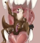  absurd_res anthro balls bodily_fluids drooling fangs fangs_on_penis genital_piercing genitals hi_res lutrine male mammal masturbation mawplay mustelid open_mouth paws penis penis_piercing piercing pticelov saliva size_difference size_play solo tongue tongue_out vore 