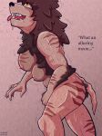  anthro bodily_fluids breasts canid canine female female/female female_werewolf fluffy growth hair hi_res human humanoid losipher mammal masturbation multi_breast muzzle_(disambiguation) scar self_pleasure solo sweat tail transformation were werecanid werecanine werewolf 