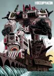  autobot clenched_hand cloud dam english_commentary highres jim_stafford mecha metroplex mountain open_hand sky solo transformers twitter_username visor western_comics_(style) 