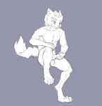  anthro futuretankcrc hybrid lnyx looking_away male masturbation simple_background sitting sketch solo 