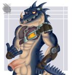  abs alien anthro armor balls clothing erection genitals hi_res humanoid_genitalia humanoid_penis lizard male penis playstation playstation_3 ratchet_and_clank reptile scalie solo sony_corporation sony_interactive_entertainment thescorchingdragon thugs-4-less video_games 