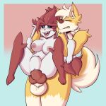  absurd_res anthro balls breasts canid canine canis carrying carrying_partner cinderace digital_media_(artwork) duo erection female fur fusion genitals hair hi_res knot lagomorph lopunny male male/female male_penetrating mammal nintendo nipples nude open_mouth penetration penis pok&eacute;mon pok&eacute;mon_(species) pok&eacute;mon_fusion pussy sex simple_background smile standing tongue traknoch video_games white_body white_fur wolf 