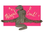  alluringcryptid anthro big_breasts breasts butt choker claws clothing digital_media_(artwork) female fishnet flexible forked_tongue gloves grey_body grey_scales handwear hi_res jewelry komodo_dragon legwear lizard looking_at_viewer monitor_lizard necklace non-mammal_breasts pink_background reptile scales scalie simple_background solo splits spread_legs spreading tail thigh_highs toe_claws tongue tongue_out 
