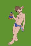  body_hair briefs brown_hair bulge chest_hair clothed clothing curled_hair hair humanoid irnbru male skinny solo underwear underwear_only wrk 