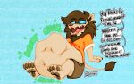 4_toes anthro conditional_dnp feet felid lion male male_pred mammal pantherine saberspark_(character) soft_vore tanookicatoon toes vore 
