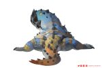  2022 ambiguous_gender capcom digital_media_(artwork) dodogama fanged_wyvern feral hi_res monster_hunter scales simple_background solo spines video_games white_background xezeno yellow_eyes 