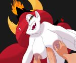 big_breasts breast_play breasts disney female genitals hair hair_over_eye hekapoo hi_res horn horned_humanoid humanoid male male/female not_furry one_eye_obstructed penis red_hair sex star_vs._the_forces_of_evil titfuck underground_(artist) white_body 