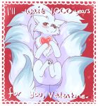  amare_(fiddleafox) blue_body blue_fur blue_pawpads cheek_tuft dipstick_tail english_text facial_tuft feral fiddleafox fluffy fluffy_tail fur lying male markings multi_tail ninetales nintendo on_back pawpads pok&eacute;mon pok&eacute;mon_(species) red_eyes shiny_pok&eacute;mon smile solo tail_markings text tuft valentines_day_card video_games 