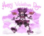  &lt;3 2021 ahoge android animatronic arrow arrow_(weapon) arrowed blush bottomwear caretakernick clothed clothing dancewear digital_drawing_(artwork) digital_media_(artwork) female five_nights_at_freddy&#039;s five_nights_at_freddy&#039;s_ar footwear fully_clothed hair heart_nose heartsick_baby_(fnaf) holidays humanoid lipstick looking_at_viewer machine makeup making_out not_furry open_mouth open_smile orange_eyes pigtails purple_clothing purple_hair ranged_weapon robot scottgames shoes sister_location skirt smile solo tutu valentine&#039;s_day video_games watermark weapon white_body wings 
