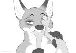  anthro blush canid canine disney duo feet female foot_fetish foot_in_mouth foot_play foot_suck fox gangstaguru judy_hopps lagomorph leporid male male/female mammal nick_wilde paws rabbit sucking toe_in_mouth toe_suck toes zootopia 
