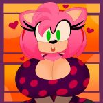  &lt;3 2022 3barts 4k absurd_res accessory amy_rose anthro big_breasts breasts cleavage clothed clothing curvy_figure digital_media_(artwork) eulipotyphlan eyelashes female fur green_eyes hair headband hedgehog hi_res huge_breasts lips looking_at_viewer mammal multicolored_body pink_body pink_fur pink_hair sega shirt short_hair simple_background smile solo sonic_the_hedgehog_(series) standing tan_body tan_fur tank_top topwear two_tone_body voluptuous wide_hips 