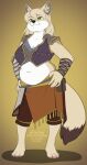  2022 4_toes 5_fingers anthro breasts canid canine clothed clothing digital_media_(artwork) feet female fingers fox fur hair hi_res kittydee mammal midriff navel slightly_chubby smile toes 