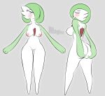  absurd_res big_breasts blush breasts butt butt_squish featureless_feet female front_view gardevoir genitals hair hair_over_eye hand_on_butt hi_res humanoid maghost multiple_poses nintendo nude one_eye_obstructed open_mouth pok&eacute;mon pok&eacute;mon_(species) pose pussy rear_view smile solo squish thigh_gap video_games 