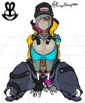  absurd_res anthro christomwow clothing epic_games female fortnite hi_res jacket machine rebel_(fortnite) robot robotic solo topwear video_games yellow_clothing yellow_jacket_(clothing) yellow_topwear 