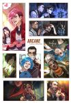  4boys 6+girls :d ambessa_medarda arcane:_league_of_legends arcane_caitlyn arcane_jayce arcane_jinx arcane_vi arcane_viktor arm_tattoo armor artist_name bangs beard bekkomi brown_hair brown_jacket brown_shirt bullet caitlyn_(league_of_legends) character_name cherry cigarette cloud_tattoo copyright_name cup cupcake dark-skinned_female dark-skinned_male dark_skin detached_sleeves ekko_(league_of_legends) facial_hair father_and_daughter firelight_ekko food from_side fruit grey_hair grin head_out_of_frame heart highres holding holding_cup holding_lighter instant_loss jacket jayce_(league_of_legends) jinx_(league_of_legends) league_of_legends lighter long_hair looking_at_viewer lying magic mask mask_removed mel_medarda mother_and_daughter multiple_boys multiple_girls neck_tattoo nose_piercing on_back open_clothes open_jacket outside_border piercing pink_eyes pink_hair pipe powder_(arcane) red_jacket red_scarf scar scar_across_eye scar_on_face scarf sevika_(arcane) shiny shiny_hair shirt short_hair silco_(arcane) smile spoilers spoken_heart striped striped_shirt tattoo teeth undercut upper_teeth vander_(arcane) vi_(league_of_legends) viktor_(league_of_legends) warwick white_jacket 