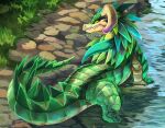  blitzdrachin claws conditional_dnp dragon horn keranas painting river tagme water 