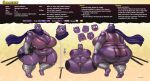  absurd_res amphibian anthro areola bandage big_breasts big_butt breasts butt cleavage clitoris clothed clothing curvy_figure english_text female frog fully_clothed gamasenshi genitals hi_res huge_butt katana kunai melee_weapon model_sheet ninja nipples non-mammal_breasts obese obese_anthro obese_female overweight overweight_anthro overweight_female purple_areola purple_body purple_nipples purple_skin pussy scarf solo spread_legs spreading sword text thick_thighs toad_(frog) vdisco voluptuous warrior weapon wide_hips 