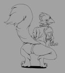  anthro avian bird brainwashing breasts canid canine clothing crossgender digitigrade falco_lombardi female fox fox_mccloud gender_transformation hi_res jacket looking_back lordofnothin1 mammal nintendo panties raised_tail solo star_fox talons topwear transformation underwear video_games 