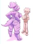  &lt;3 anthro back_boob big_breasts bigdad box_of_chocolates breasts butt candy chocolate clothed clothing deltarune dessert duo female food fully_clothed hair hair_over_eyes hi_res holidays human kris_(deltarune) male male/female mammal ponytail reptile scalie susie_(deltarune) undertale_(series) valentine&#039;s_day video_games 