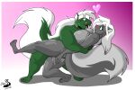  anthro blush breasts chris_t._snuggleskunk chrisandcompany duo female hi_res kelsey_sienna mammal mephitid skunk 