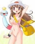  blue_(pokemon) breasts chimecho deoxys grimer hat leaf_(pokemon) photoshop pokemoa pokemon pussy pussy_juice tangela uncensored 