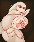  action_pose anthro anus backsack balls big_balls big_butt big_penis butt cave_story embarrassed feral flaccid foreskin genitals girly hi_res huge_butt huge_penis king_(cave_story) lagomorph long_penis male mammal mimiga moobs n31l_(artist) nipples nude pawpads paws penis pose presenting presenting_anus presenting_penis seductive slightly_chubby solo thick_thighs video_games white_body wide_hips yellow_body 