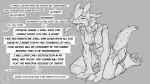  angry anthro breasts clothing dragon english_text female greyscale human_to_anthro mid_transformation monochrome offscreen_character solo species_transformation speech_bubble text tongue tongue_out torn_clothing transformation watsup 