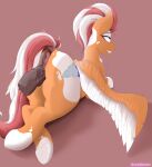  absurd_res ahegao anus big_butt butt drawalaverr equid equine excited fan_character female feral genitals hasbro hi_res horse looking_pleasured looking_up lying mammal my_little_pony nude offscreen_character pegasus penetration penis pony puffy_anus simple_background solo spread_wings wings 