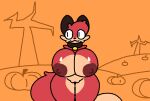  animated anthro big_breasts bouncing_breasts breasts canid canine collar collar_only female fox grace_(floa) mammal nude solo superiorfox 