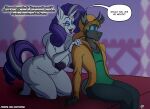  anthro anthro_on_anthro arthropod breasts changeling elderly_female equid equine female friendship_is_magic hanging_breasts hi_res horn kneeling male male/female mammal my_little_pony nude rarity_(mlp) sketchybug unicorn 