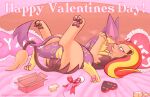  anthro bed blush box_of_chocolates candy chocolate dessert duo felid feline female female/female food fur furniture genitals gift gift_box happy happy_sex holidays liepard liliana_(wanderlust) mammal meme natalia_(wanderlust) nintendo nude on_bed open_mouth pawpads paws pillow pok&eacute;mon pok&eacute;mon_(species) pok&eacute;mon_mystery_dungeon pussy pyroar rymherdier sex sex_toy smile spread_legs spreading tribadism vaginal valentine&#039;s_day vibrator video_games wanderlust yes_pillow 