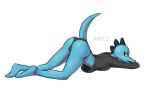  anthro bea_santello bodily_fluids butt clothed clothing crocodile crocodilian crocodylid dany-j female genital_fluids hi_res night_in_the_woods pussy_juice reptile scalie simple_background solo video_games wet wet_clothing 