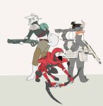  anthro apex_legends bovid bovine canid canine canis cattle dibillboard female group hi_res machine male mammal revenant_(apex_legends) robot sketch video_games weapon wolf 