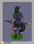  absurd_res adventurer armor book canid canine clawed_feet clawed_toes dungeons_and_dragons fantasy female fox hasbro hi_res lordofnothin1 mammal pouch_(anatomy) pouch_purse sheathed_weapon solo tassle warrior wizards_of_the_coast 