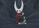  animal_humanoid anthro arthropod arthropod_humanoid arthropod_webbing belly big_belly black_eyes bodily_fluids bound clothing crying female hollow_knight hornet_(hollow_knight) humanoid insect insect_humanoid navel pregnant solo suspended_in_midair team_cherry tears torn_clothing twokindswierdo vein video_games web_bondage 