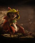  3d_(artwork) 3d_animation 4_fingers animated anthro barn breasts cape claws clothing cowl digital_media_(artwork) dota female fingers genitals hi_res hood hoodwink_(dota) mammal rodent sciurid sitting solo tail_tuft tree_squirrel tuft video_games vlad-lox 