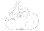  ambiguous_gender belly feral green_belly green_body hi_res leaf_tail monochrome morbidly_obese nintendo obese overweight pok&eacute;mon pok&eacute;mon_(species) reptile scalie serperior sketch solo video_games zephy_03 