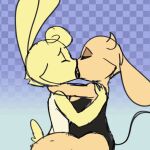  1:1 animated anthro bunibelol duo female female/female kissing short_playtime 