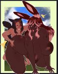  all_fours animal_humanoid big_breasts breasts female female_penetrated hi_res higgyy humanoid lagomorph larger_female leporid male male/female male_penetrating male_penetrating_female mammal penetration rabbit sex size_difference smaller_male 