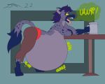  5:4 alcohol beer belly beverage dirtymac gnoll hi_res hyaenid inflation mammal 