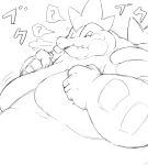  ambiguous_gender anthro feral feraligatr hi_res moobs morbidly_obese nintendo obese overweight pok&eacute;mon pok&eacute;mon_(species) reptile scales scalie sketch solo video_games 