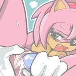  amy_rose battle_angel_(artist) breasts cum cum_in_pussy cum_inside lowres pussy sonic_the_hedgehog sweat up_close vibrator 