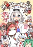  &gt;_&lt; 2019 6+girls :3 :d ahoge akagi_(azur_lane) akashi_(azur_lane) american_flag american_flag_print animal animal_costume animal_ear_fluff animal_ears animal_hood antlers ark_royal_(azur_lane) azur_lane bangs bird black_bow black_kimono black_sailor_collar blue_eyes blue_hair blue_shirt blunt_bangs blush boar bow box breasts brown_eyes brown_hair cat_costume cat_ears cat_hood chibi chicken_costume chinese_zodiac christmas cleavage closed_mouth commentary_request cube detached_sleeves dragon_horns dress eagle ears_through_headwear enterprise_(azur_lane) eyebrows_visible_through_hair fake_antlers fang flag_print fox fox_ears fubuki_(azur_lane) gift gift_box green_hair hair_between_eyes hair_bun hair_ornament hair_over_one_eye hammann_(azur_lane) happy_new_year hat heart highres honolulu_(azur_lane) hood hood_up horns japanese_clothes kaga_(azur_lane) kimono kindergarten_uniform kisaragi_(azur_lane) long_hair long_sleeves medium_breasts mini_hat mittens multiple_girls multiple_tails mutsu_(azur_lane) nagato_(azur_lane) new_year nose_blush obi open_mouth orange_eyes outstretched_arms party_popper phandit_thirathon pig pink_hair pleated_skirt pout print_neckwear purple_eyes purple_hair red_dress red_hair red_mittens red_skirt reindeer_antlers reindeer_costume reindeer_hood ryuujou_(azur_lane) sailor_collar san_diego_(azur_lane) santa_costume saratoga_(azur_lane) sash school_hat school_uniform serafuku shirt side_bun silver_hair skirt sleeveless sleeveless_shirt sleigh smile sparkle spread_arms star sweat tail torii twintails unicorn_(azur_lane) very_long_hair wavy_mouth white_dress white_hat white_kimono white_shirt white_sleeves wide_sleeves year_of_the_pig yellow_hat yellow_skirt 