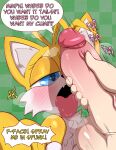  absurd_res amy_(fvt) balls canid canine crossgender english_text female fox genitals hi_res male male/female mammal masturbation miles_prower penile penile_masturbation penis saurian_(artist) sega sonic_the_hedgehog_(series) text tongue tongue_out 