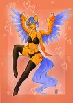  anthro breasts clothed clothing equid equine fan_character female friendship_is_magic full-length_portrait hasbro hi_res lingerie mammal my_little_pony natt333 pegasus portrait solo wings 